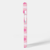 Moderne Roze Cirkel Stippen Geometrische Monogram Case-Mate iPhone Case (Achterkant / Links)