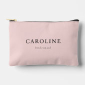 Moderne roze classy chique bruidsmeisje naam etui (Voorkant)