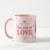 Moderne Roze Cup of Love-ingrediënten Naam Mok (Links)