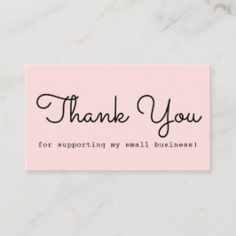 Moderne Roze Dank Je Visitekaartje