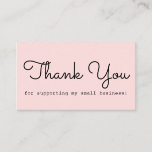 Moderne Roze Dank Je Visitekaartje