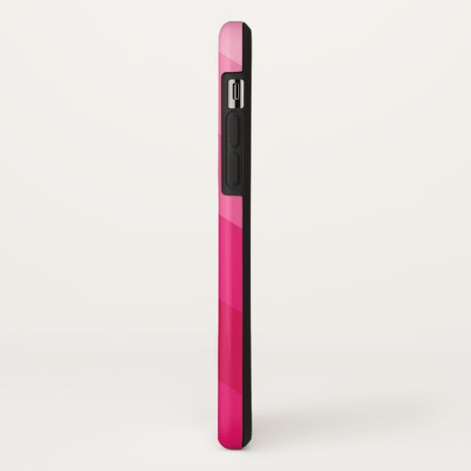 Moderne Roze Diagonale Streep Gepersonaliseerde Case-Mate iPhone Case (Achterkant/links)