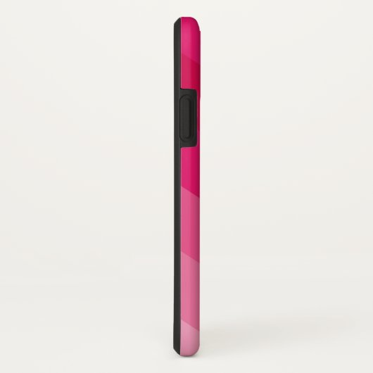 Moderne Roze Diagonale Streep Gepersonaliseerde Case-Mate iPhone Case (Achterkant / rechts)