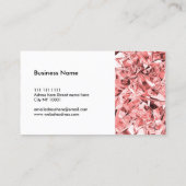 Moderne roze diamanttextuur visitekaartje (Achterkant)