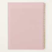 Moderne Roze Dienstmeid Logo Schoonmaakdiensten Planner (Achterkant)