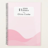 Moderne roze digitale planner met aangepaste naam (Voorkant)