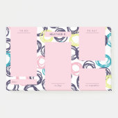 Moderne roze donkerdonkerPaarse dagelijkse actie Post-it® Notes (Voorkant)