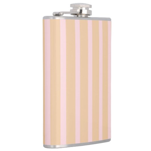 Moderne roze doorsnede gestreept heupfles (Rechts)