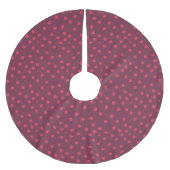 Moderne roze dot afdrukken kerstboom rok (Voorkant)
