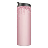 Moderne roze druppelaar thermosbeker (Geroteerd rechts)