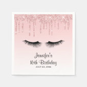 Moderne roze druppelaar voor glitter en elasu servet (Voorkant)