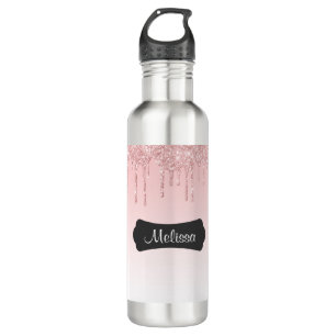 Moderne roze druppelaar waterfles 