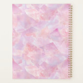 Moderne Roze Edelsteen Eenvoudige Aangepaste Naam Planner (Achterkant)