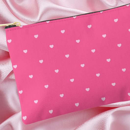 Moderne Roze Eenvoudig Hartpatroon Etui