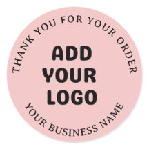 Moderne Roze Eenvoudige Voeg Uw Logo Toe Zakelijke