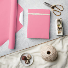 Moderne roze effen kleur met bubbelstructuur cadeaupapier