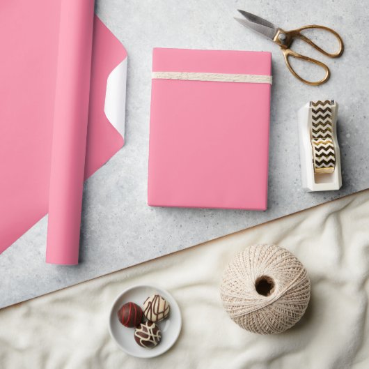 Moderne roze effen kleur met bubbelstructuur cadeaupapier (Crafts)