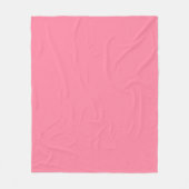 Moderne roze effen kleur met bubbelstructuur fleece deken (Voorkant)
