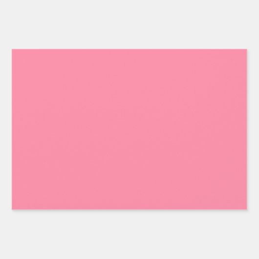 Moderne roze effen kleur met bubbelstructuur inpakpapier vel (Voorkant)