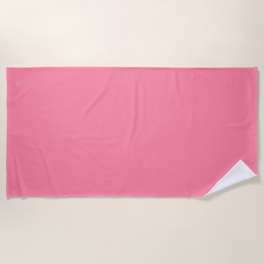Moderne roze effen kleur met bubbelstructuur strandlaken (Voorkant)
