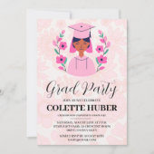 moderne roze eindexamen uitnodigingen (Voorkant)