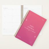 Moderne Roze Elegante Make-up Artist Business Planner (Display)