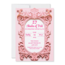 Moderne Roze Elegante Verjaardag