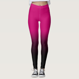Moderne roze, elegante zwarte Leggings