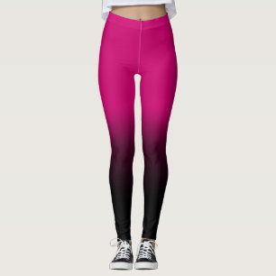 Moderne roze, elegante zwarte Leggings