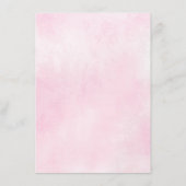 Moderne roze en blauwe Waterverf Advieskaart (Achterkant)