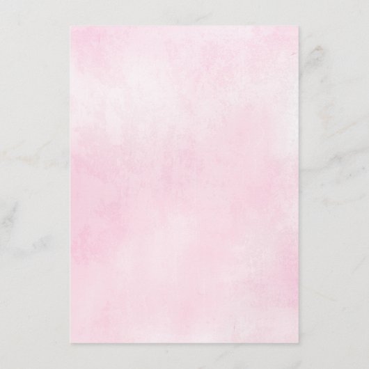 Moderne roze en blauwe Waterverf Advieskaart (Achterkant)