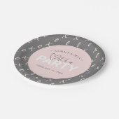 Moderne Roze en Gay Valentijnsfeest Party Papieren Bordje (Gekanteld)