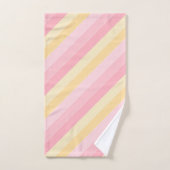 Moderne roze en gele Sjabloon met peulvruchten Bad Handdoek (Handdoek)