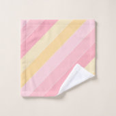 Moderne roze en gele Sjabloon met peulvruchten Bad Handdoek (Wasdoekje)