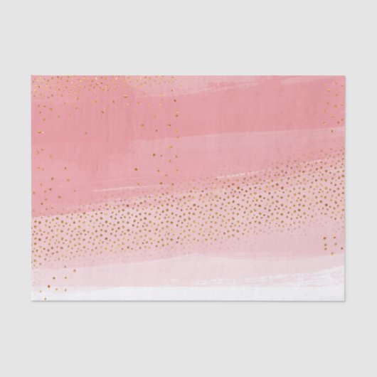 Moderne Roze en Goud Tissuepapier (Voorkant)