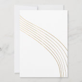 Moderne roze en gouden achttiende, achttiende, ach kaart (Achterkant)