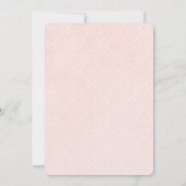 Moderne roze en gouden ballerina verjaardagsuitnod kaart (Achterkant)