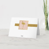 Moderne Roze en Gouden Glitter Flamingo Verjaardag Kaart (Achterkant)
