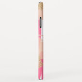 Moderne roze en goudglitter Abstract patroon Case-Mate iPhone Case (Achterkant/rechts)