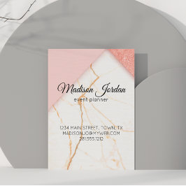 Moderne roze en goudmarmer-magnetisch