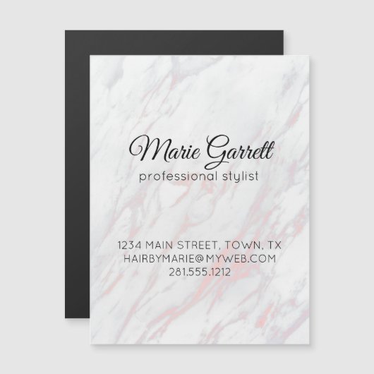 Moderne roze en grijze marmer (Voorkant / Achterkant)