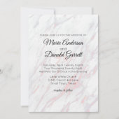 Moderne roze en grijze marmer kaart (Voorkant)