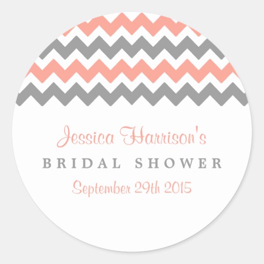 Moderne roze en grijze Stickers van het Vrijgezell (Voorkant)