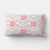 Moderne Roze en Groene Kinderkamerpatroon Kussen (Voorkant)