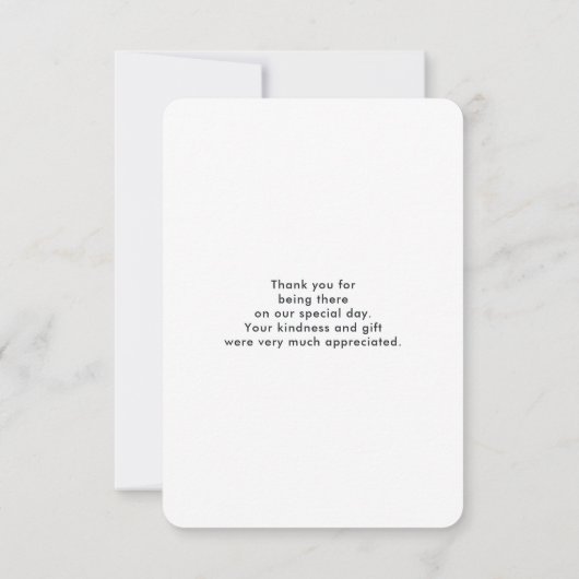 Moderne roze en groene Waterverf Bedankkaart (Achterkant)