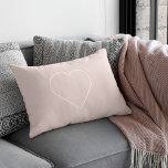 Moderne, roze en minimalistisch hart - liefdadig c kussen<br><div class="desc">Moderne,  roze en minimalistisch hart - liefdadig cadeau</div>