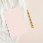 Moderne, roze en minimalistisch hart - liefdadig c post-it® notes
