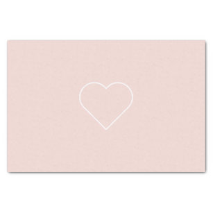 Moderne, roze en minimalistisch hart - liefdadig c tissuepapier