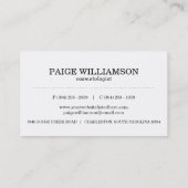 Moderne roze en Oranje Waterverf was Visitekaartje (Achterkant)