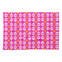 Moderne roze en oranje zon met witte zeilen
